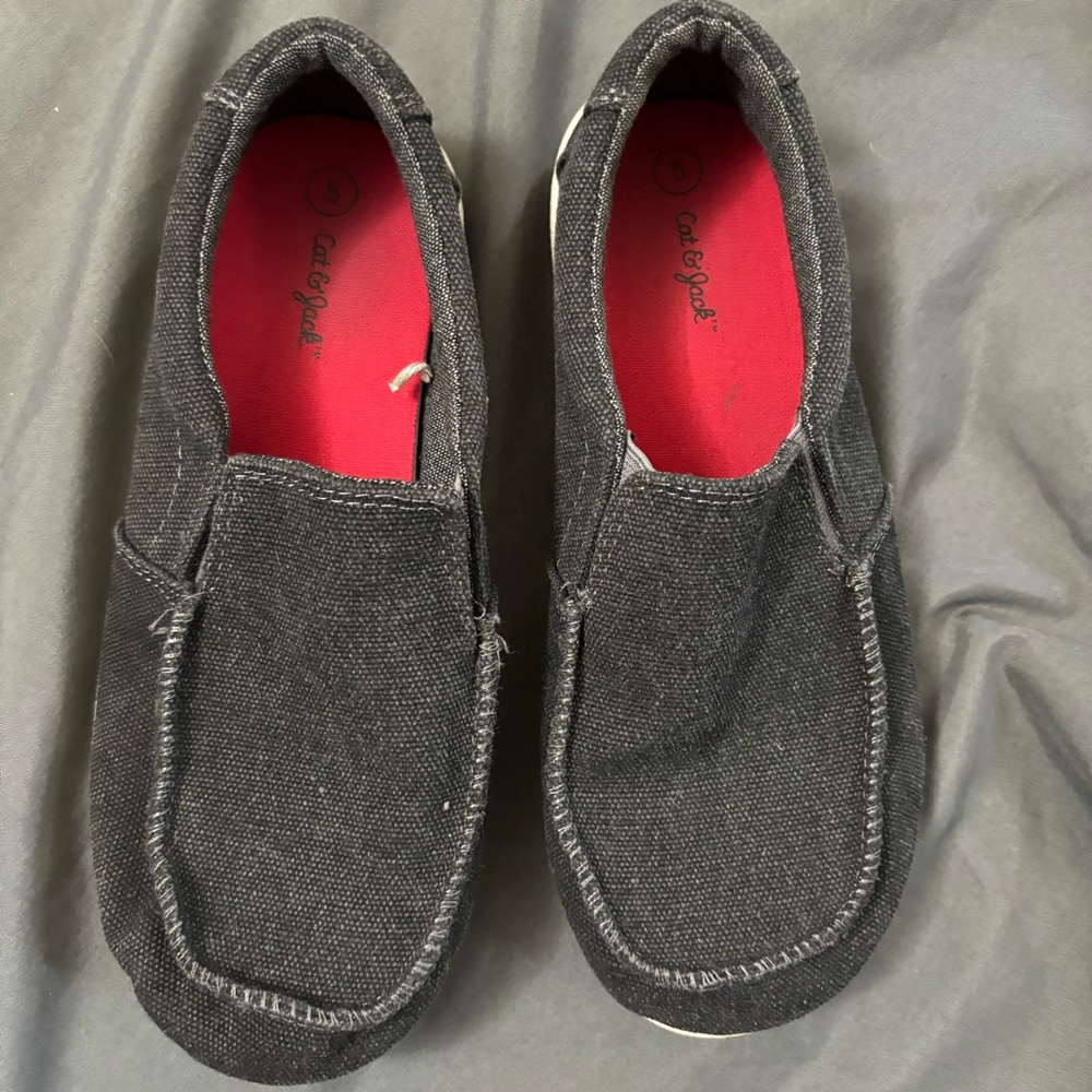 Cat & Jack Black Slip-On Canvas Shoes